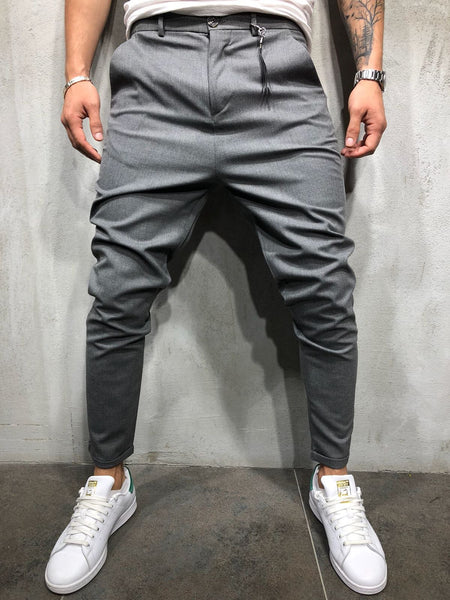 Roll Up Ankle Pants Leathery Accessory 4030