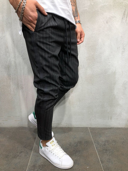 Ankle Pants Streetwear Striped 4387