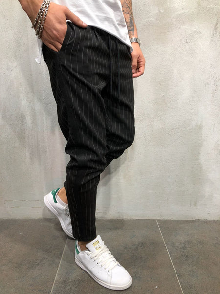 Ankle Pants Streetwear Striped 4389
