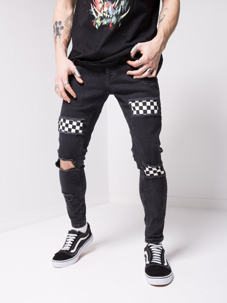 Chequered jeans 4631