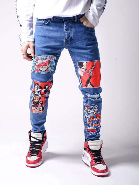 Comic Books Blue Jeans 4682