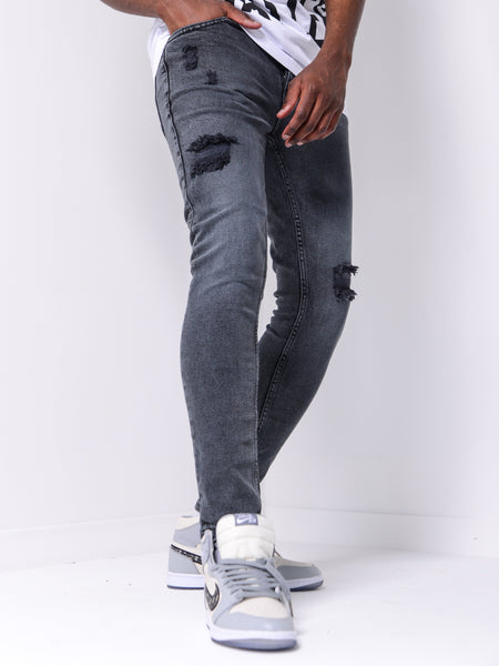 Ripped Simple Jeans 4711