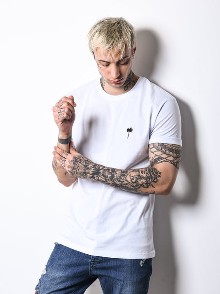 Palm Tree White T-Shirt 4724
