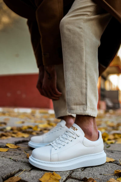 Original Design Casual Shoes 044 White (Patterned)