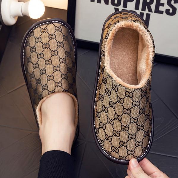 Large size Women Home Slippers Weaving Warm Luxury Winter Woman shoes Indoor Outdoor Slippers for Women Men2021 New